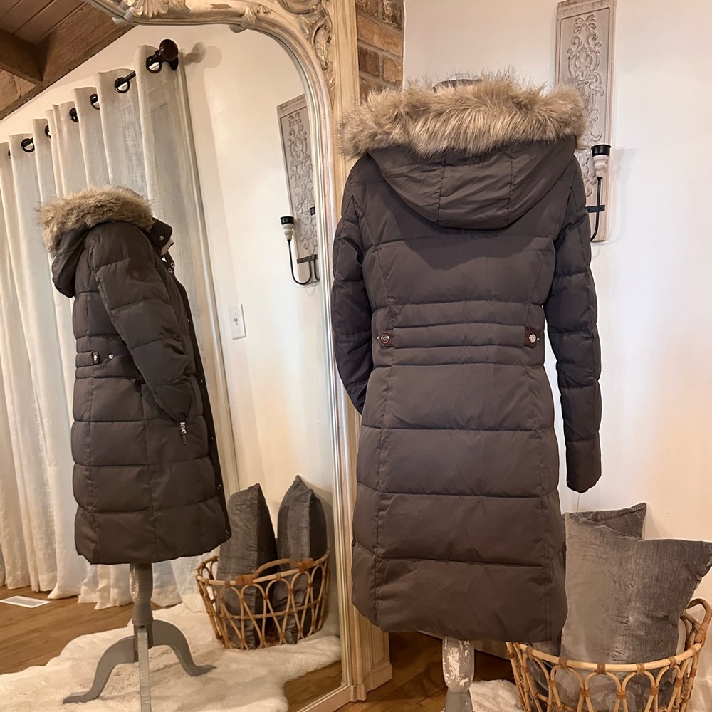 Ralph Lauren olive green long winter coat - Picture 3 of 5